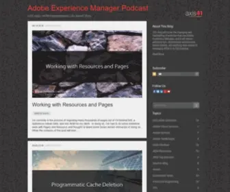 Aem-Podcast.com(An Axis41 Blog) Screenshot