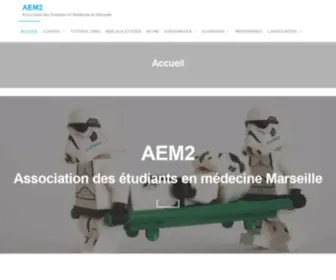 Aem2.org(Association des Etudiants en Médecine de Marseille) Screenshot