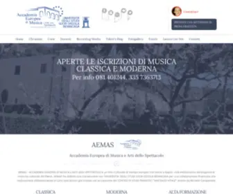 Aemas.it(Accademia di Musica e Spettacolo a Napoli) Screenshot