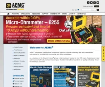 Aemc.com(Power Analyzers) Screenshot