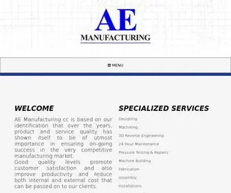 Aem.co.za(AE Manufacturing) Screenshot