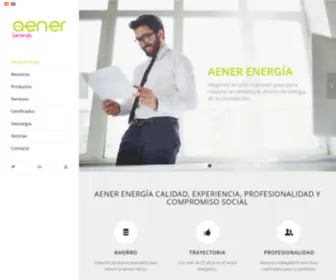 Aener.com(Aener Energía) Screenshot