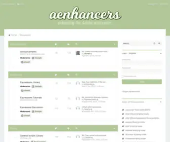 Aenhancers.com(Discussion) Screenshot
