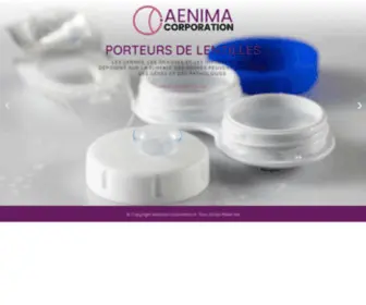 Aenima-Corporation.fr(Website in maintenance) Screenshot