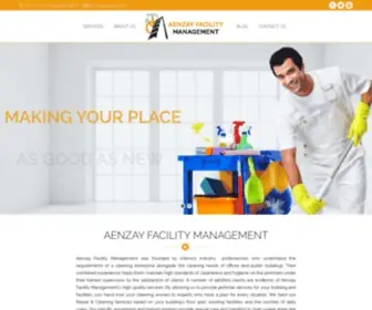 Aenzayfam.com(Find Your Local Cleaning & Facility Services. Aenzay Facility Management) Screenshot