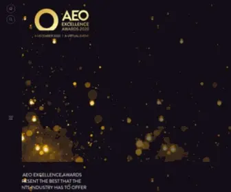 Aeoawards.org(AEO Awards 2020) Screenshot