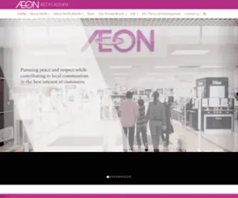 Aeonasean.com(AEON ASEAN Website) Screenshot