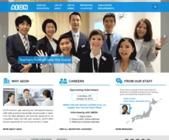 Aeonet.com(Teach English conversation in Japan with AEON. AEON) Screenshot