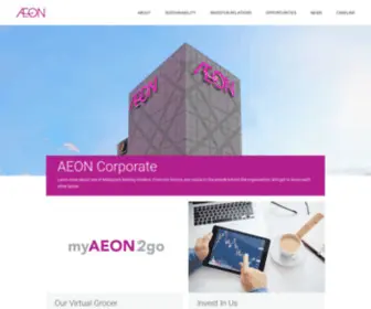 Aeongroupmalaysia.com(AEON Corporate) Screenshot