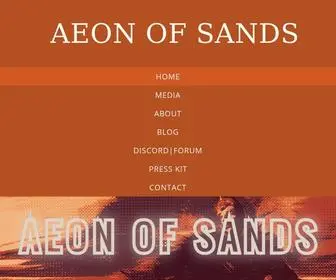 Aeonofsands.com(About the game) Screenshot