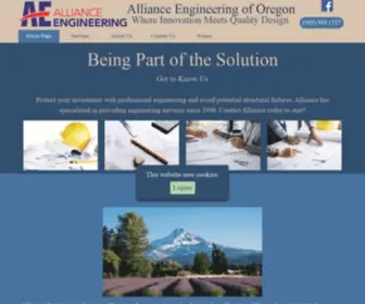 Aeoregon.com(Alliance Engineering) Screenshot