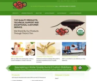 Aepcolloids.com(Carrageenan Supplier) Screenshot