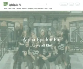 Aephi.org(Alpha Epsilon Phi) Screenshot
