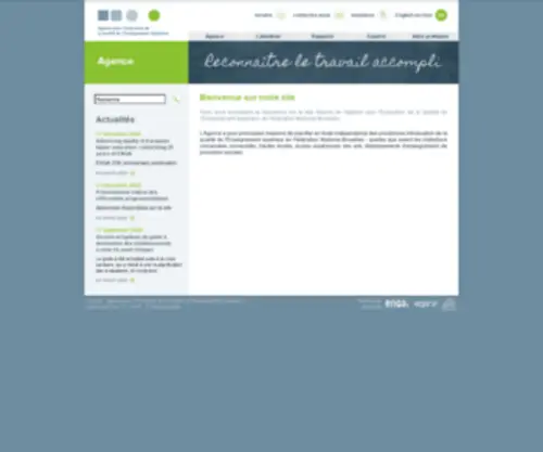AeqEs.be(Agence pour l'evaluation de la qualite de l'enseignement superieur) Screenshot