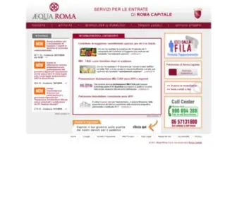 Aequaroma.it(Æqua Roma S.p.A) Screenshot