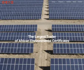 Aera-Group.fr(The Largest Originator and Trader of African Carbon Credits) Screenshot