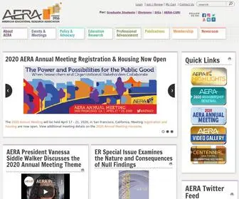 Aera.net(The american educational research association (aera)) Screenshot