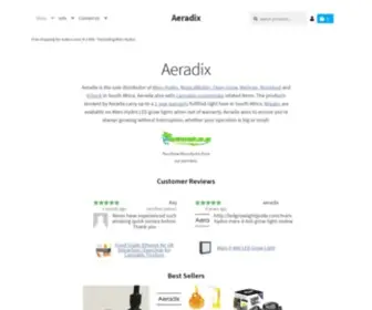 Aeradix.co.za(South Africa) Screenshot