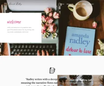 Aeradley.com(Sapphic Fiction Romance Author Amanda Radley) Screenshot