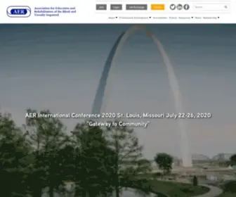 Aerbvi.org(Association for Education and Rehabilitation of the Blind and Visually Impaired) Screenshot