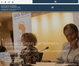 Aercafrica.org(African Economic Research Consortium (AERC)) Screenshot