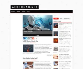 Aerdogan.net(Ahmet ERDOĞAN Kişisel Blog) Screenshot