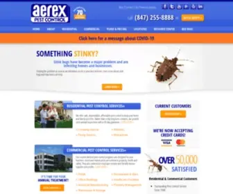 Aerex.com(Pest Control Chicago) Screenshot