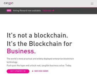 Aergo.io(The blockchain for business. Aergo) Screenshot