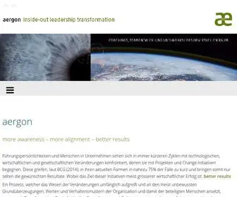 Aergon.com(Inside-out leadership transformation) Screenshot