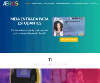 Aergs.com.br(Associação dos Estudantes do Rio Grande do Sul) Screenshot