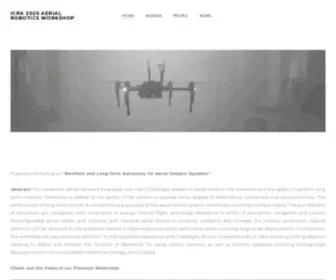 Aerial-Robotics-Workshop.com(ICRA 2022 AERIAL ROBOTICS WORKSHOP) Screenshot