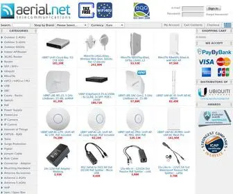 Aerial.net(E-shop for outdoor wireless LAN) Screenshot