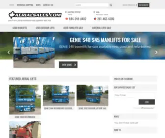 Aerialsales.com(Used Aerial Lifts) Screenshot