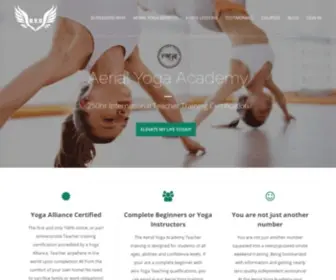 Aerialyogacademy.com(Aerial Yoga Academy) Screenshot