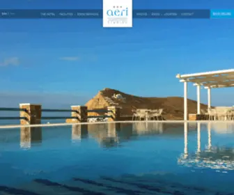 Aerifolegandros.gr(Hotel Folegandros) Screenshot