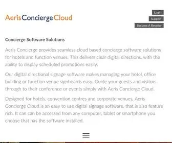 Aerisconcierge.com(Digital Signage Software) Screenshot