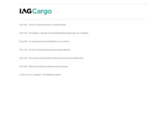 Aerlinguscargo.com(IAG Cargo) Screenshot