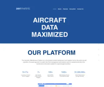 Aermetric.com(Aircraft Data Maximized) Screenshot