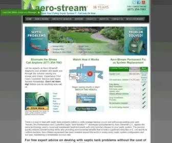 Aero-Stream.com(Septic Tank Problems & Solutions) Screenshot