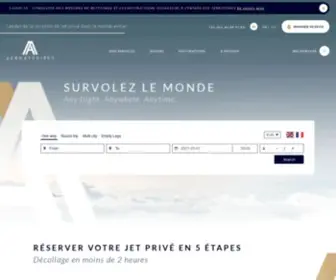 Aeroaffaires.fr(N°1 de la location de jets privés) Screenshot