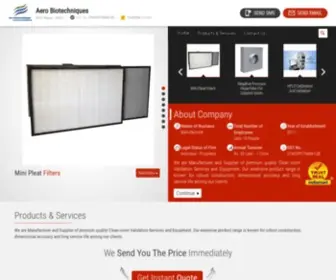 Aerobiotechniques.com(Aero Biotechniques) Screenshot