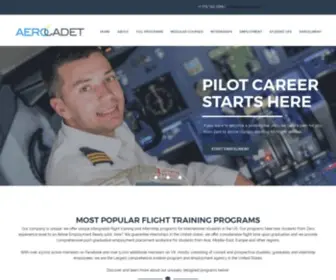 Aerocadet.com(Aeronautical university) Screenshot