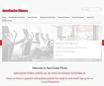 Aerocentrefitness.ca(AeroCentre Fitness) Screenshot