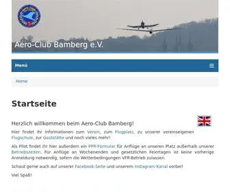 Aeroclub-Bamberg.de(Flugplatz Bamberg) Screenshot