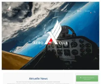 Aeroclub.ch(Aero-Club der Schweiz) Screenshot