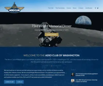 Aeroclub.org(The Aero Club of Washington) Screenshot