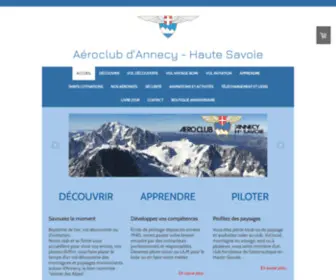 Aeroclubannecy.com(Site de aca74) Screenshot