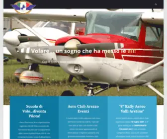 Aeroclubarezzo.it(Benvenuti All'Aeroclub di Arezzo) Screenshot