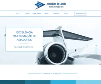 Aeroclubedecanela.com.br(INÍCIO) Screenshot