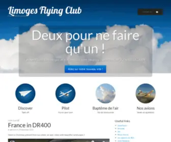 Aeroclublimoges.fr(Aéroclub de Limoges) Screenshot